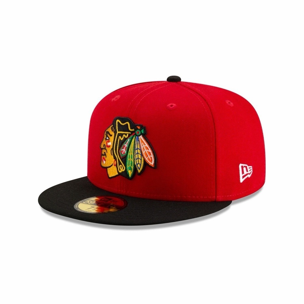 Chicago Blackhawks NHL '47 Red No Shot Captain Flat Hat Cap Men's Snapback
